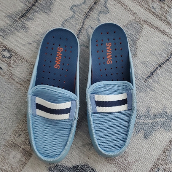 Swims Shoes - Swims Slip On Loafers Shoes in Blue Sz6